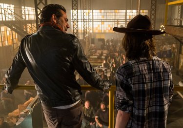 The Walking Dead: gli attori Jeffrey Dean Morgan e Chandler Riggs in Tu sei il mio sole