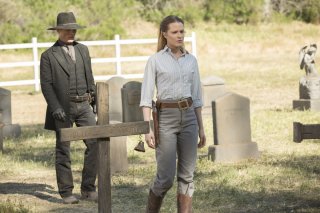 Westworld: Ed Harris ed Evan Rachel Wood in The Bicameral Mind
