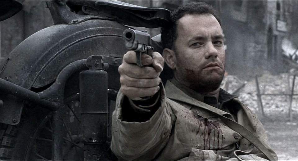 Tom Hanks in Salvate il soldato Ryan