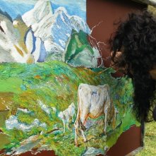 Segantini - Ritorno alla natura: Filippo Timi dipinge in un momento del documentario