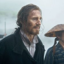 Silence: Liam Neeson in un momento del film