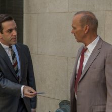 The Founder: B.J. Novak e Michael Keaton in una scena del film