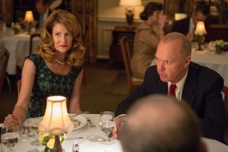 The Founder: Laura Dern e Michael Keaton in una scena del film