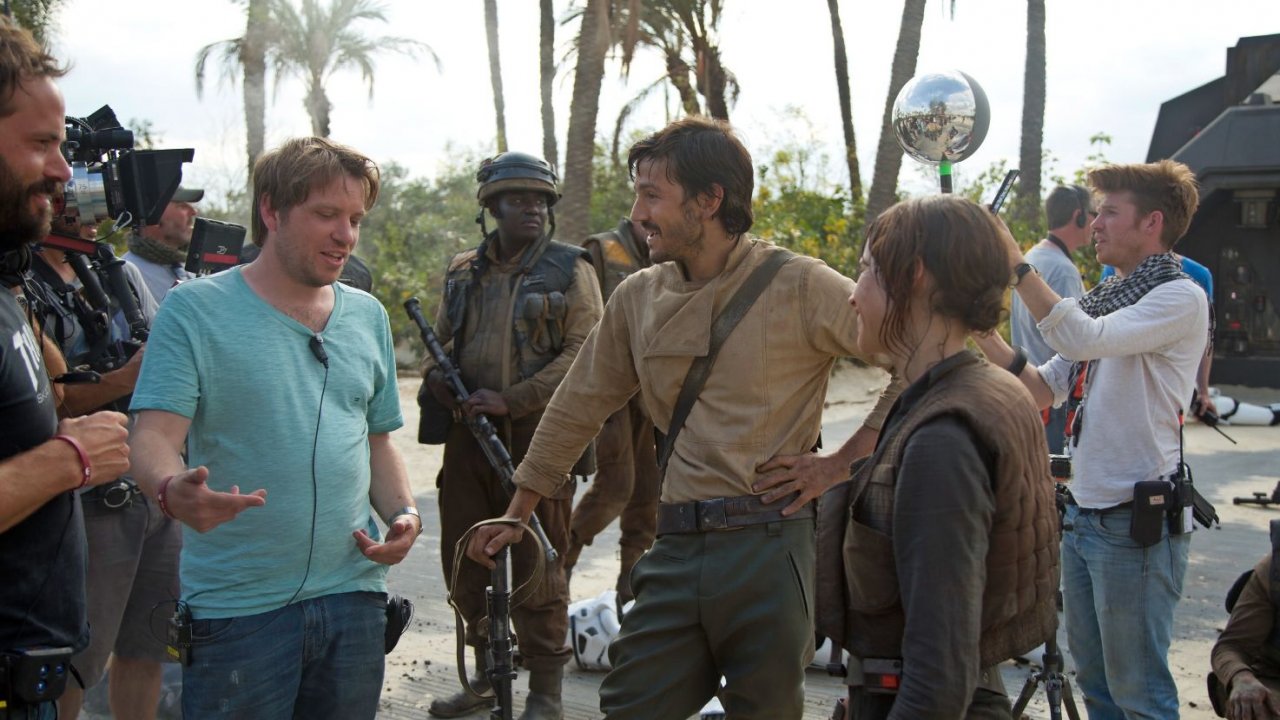 Gareth Edwards sul set di Rogue One
