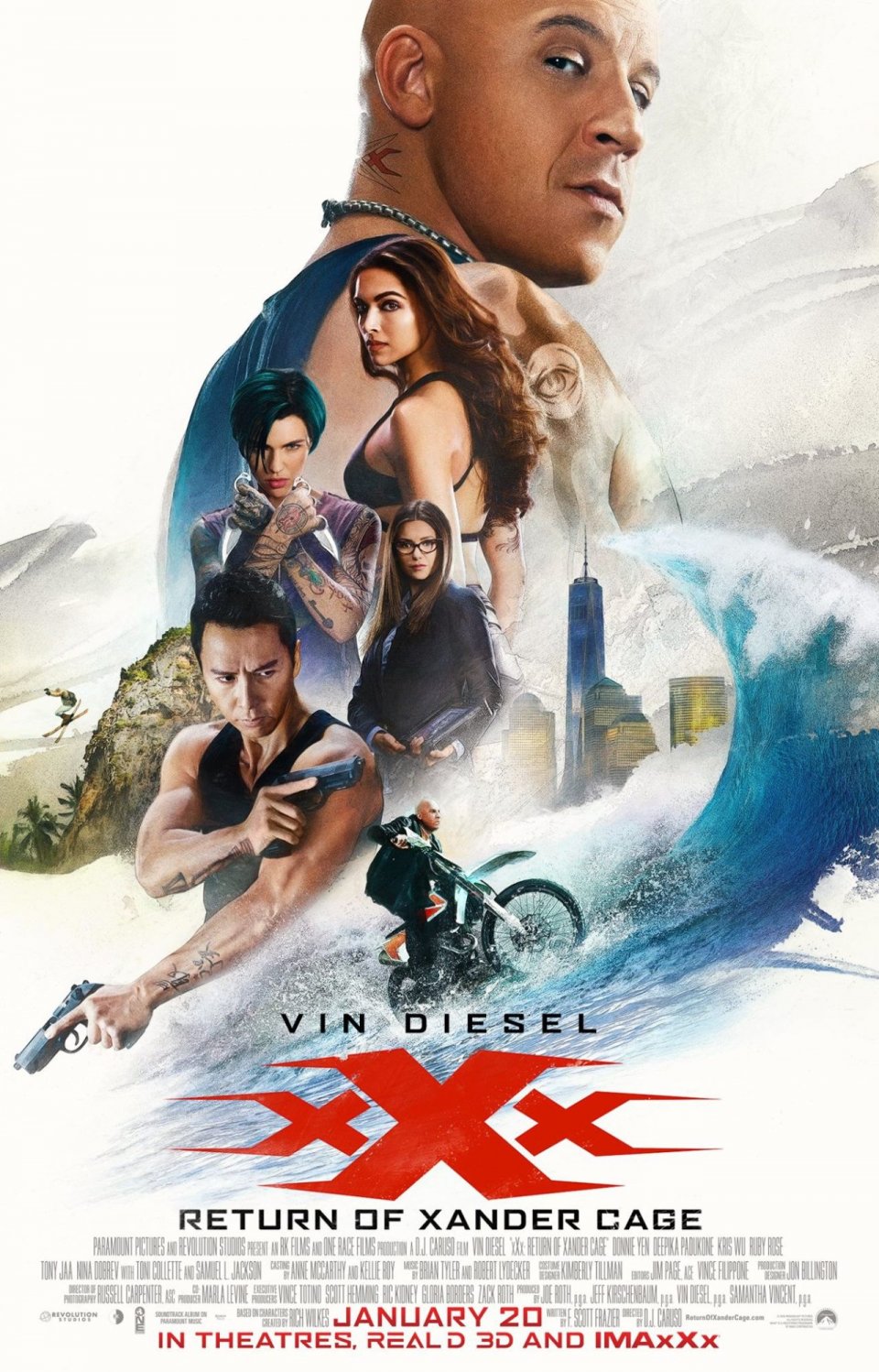 xXx: Return of Xander Cage, il nuovo poster del film