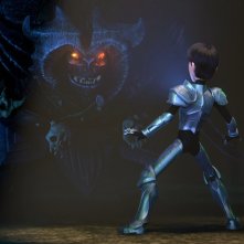 Trollhunters: il protagonista in difficoltà in una foto della serie