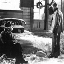 Henry Travers e James Stewart in una scena de La vita è meravigliosa