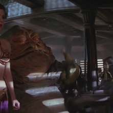 Carrie Fisher in una sensuale sequenza di Star Wars