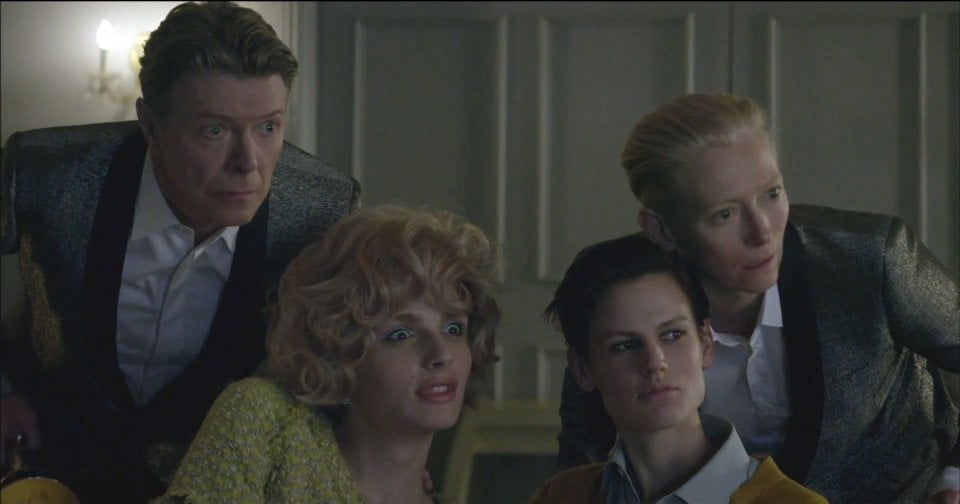 David Bowie in un'immagine con Tilda Swinton