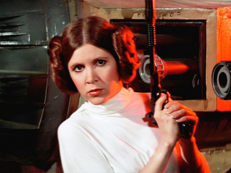 Carrie Fisher nella saga di Star Wars