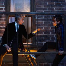 Doctor Who: gli attori Peter Capaldi e Justin Chatwin in The Return of Doctor Mysterio