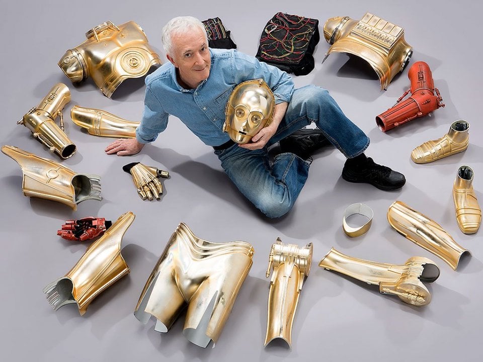 Anthony Daniels e la sua armatura da C-3PO