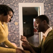 Il diritto di contare: Janelle Monae e Aldis Hodge in una scena del film