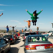 La La Land: un'immagine dalla scena musicale iniziale