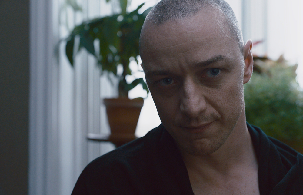 Una scena di Split con James McAvoy