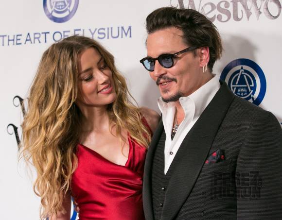 Johnny Depp Amber Heard Elysium Gala Wenn 6  Opt