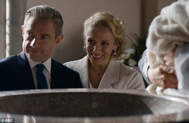 Sherlock: Martin Freeman e Amanda Abbington in The Six Thatchers