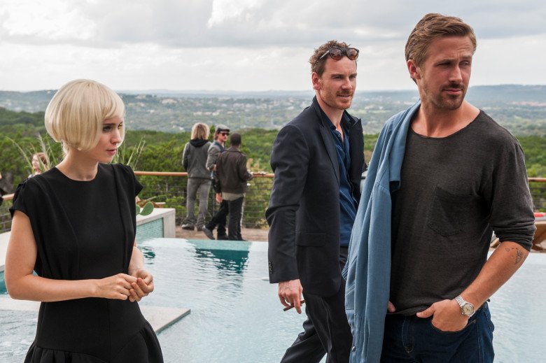 Song to Song: Rooney Mara, Michael Fassbender e Ryan Gosling in una foto del film