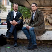 Rimetti a noi i nostri debiti: Marco Giallini e Claudio Santamaria sul set