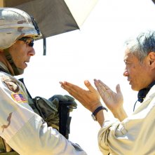 Billy Lynn - Un giorno da eroe: Vin Diesel e Ang Lee sul set del film