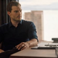 Cinquanta sfumature di nero: Jamie Dornan in un momento del film