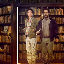 Smetto quando voglio - Masterclass: il character poster di Valerio Aprea e Lorenzo Lavia