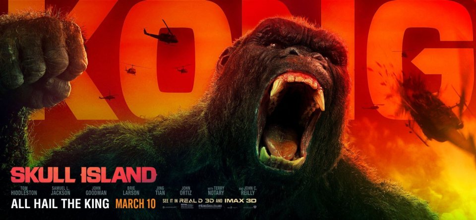 Kong: Skull Island, un nuovo banner del lungometraggio