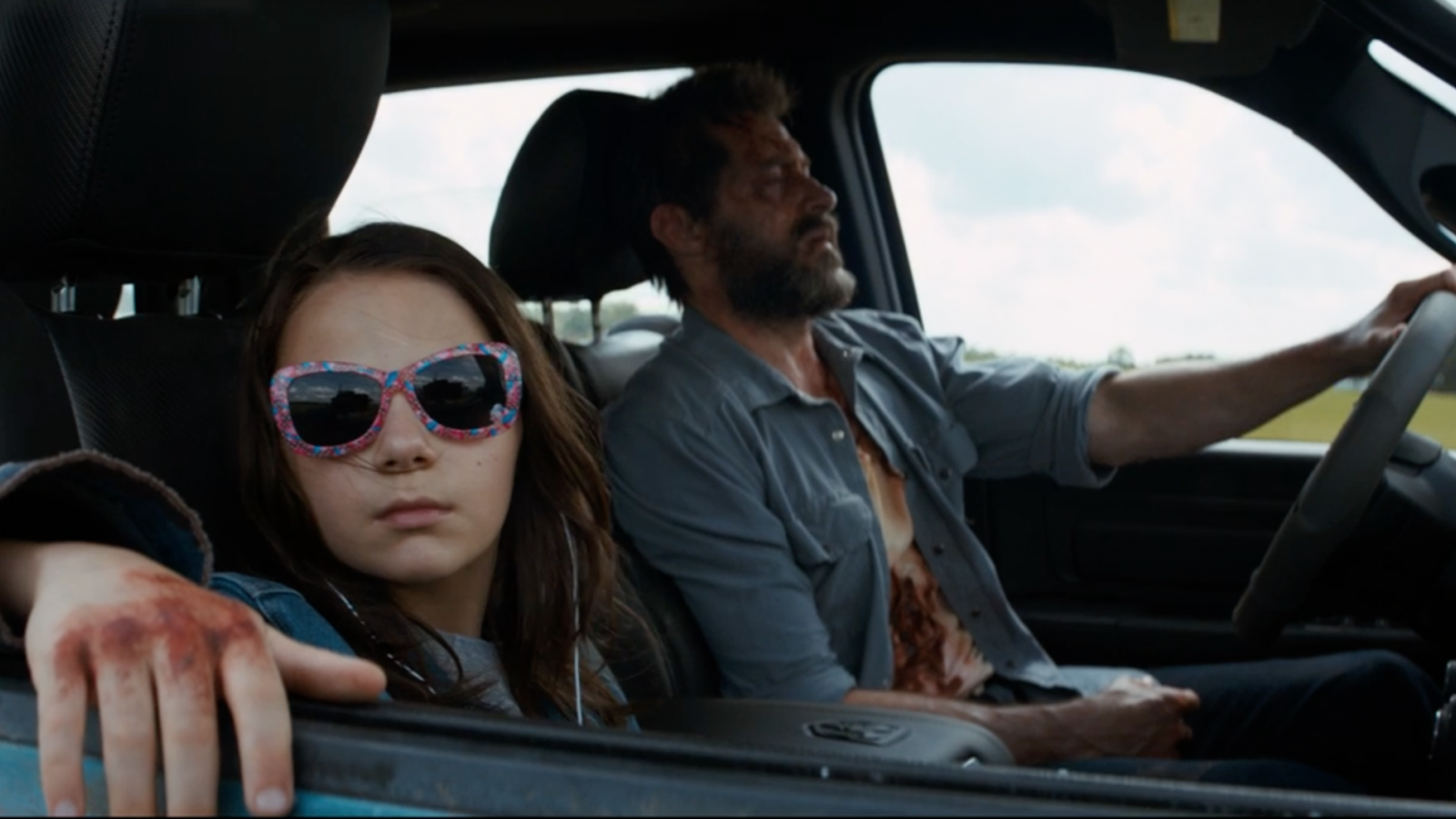 Una scena di Dafne Keen in Logan