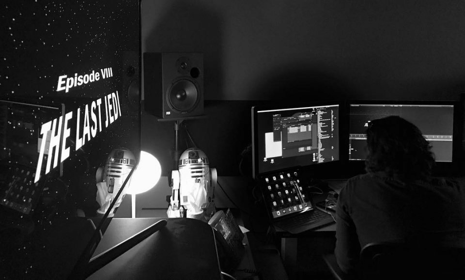 Star Wars: The Last Jedi - Una foto mostra il montaggio del film