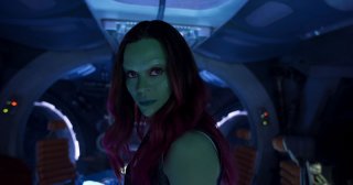 Guardiani della Galassia Vol. 2: un primo piano di Zoe Saldana