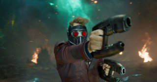 Guardiani della Galassia Vol. 2: Chris Pratt in azione nei panni di Star-Lord