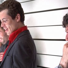 I soliti sospetti: Benicio del Toro, Gabriel Byrne e Stephen Baldwin durante il confronto