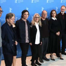 Berlino 2017: Sally Potter, Timothy Spall, Cillian Murphy, Patricia Clarkson e Kristin Scott Thomas al photocall di The Party