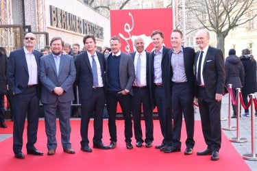 Berlino 2017: Terry O'Quinn, Michael Dorman, Kurtwood Smith, Michael Chernus sul red carpet di Patriot