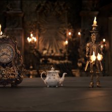 La Bella e la Bestia: una foto degli oggetti animati del castello della Bestia