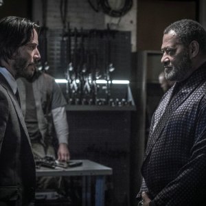John Wick 2: Keanu Reeves a confronto con Laurence Fishburne