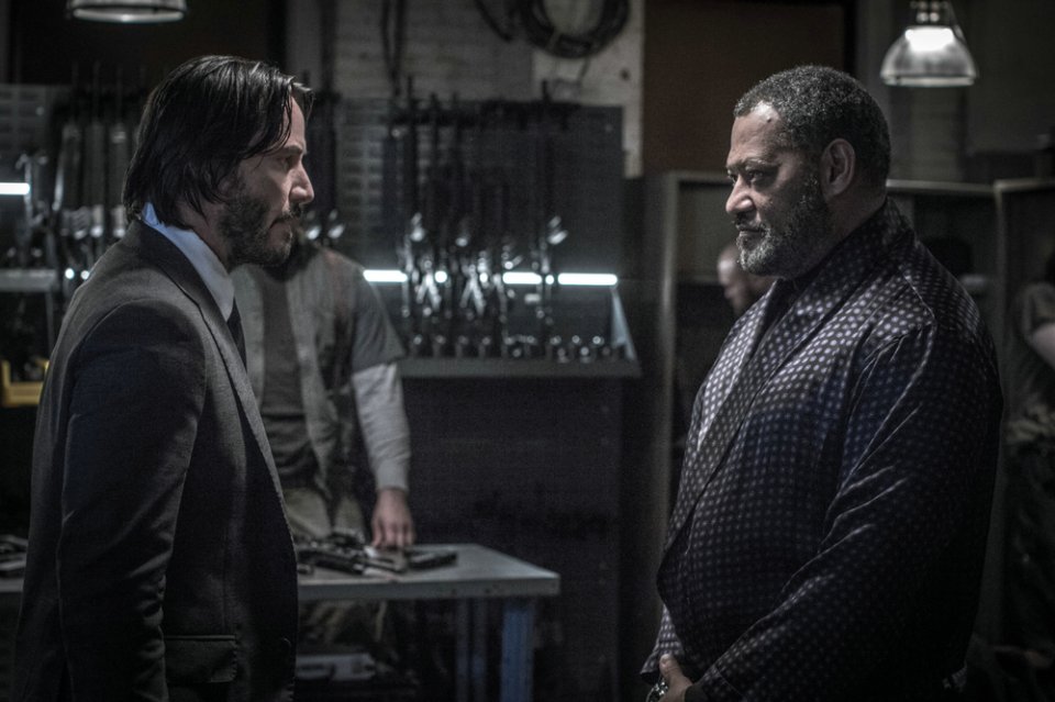 John Wick 2: Keanu Reeves a confronto con Laurence Fishburne