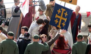 Robin Hood: una foto scattata sul set