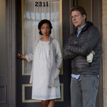 Loving: il regista Jeff Nichols e Ruth Negga in un'immagine dal set