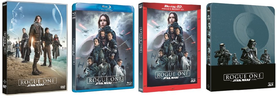 Le cover homevideo di Rogue One