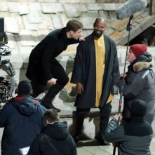 Robin Hood: Origins, gli attori Taron Egerton e Jamie Foxx sul set