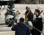 Robin Hood: Origins, Jamie Foxx e Taron Egerton sul set del film
