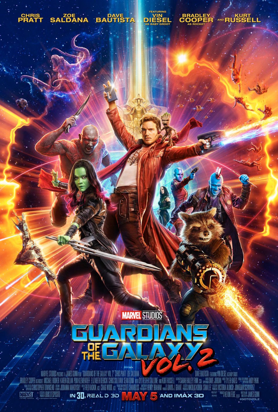 Guardiani della Galassia 2: il nuovo poster del film Marvel!
