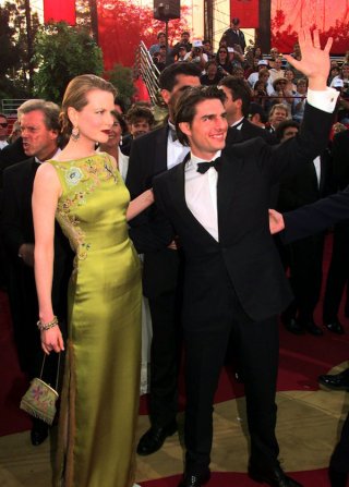 Nicole Kidman e Tom Cruise alla cerimonia degli Oscar del 1997