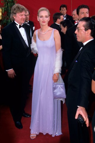 Uma Thurman alla cerimonia degli Oscar del 1995