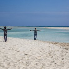 Non è un paese per giovani: Sara Serraiocco, Filippo Scicchitano e Giovanni Anzaldo in un momento del film