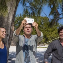 Non è un paese per giovani: Sara Serraiocco, Filippo Scicchitano e Giovanni Anzaldo in una scena del film