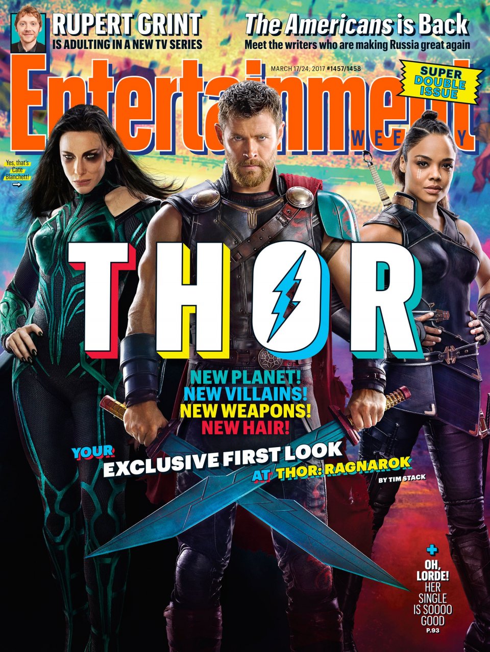 Thor: Ragnarok - La copertina dedicata al film di Entertainment Weekly