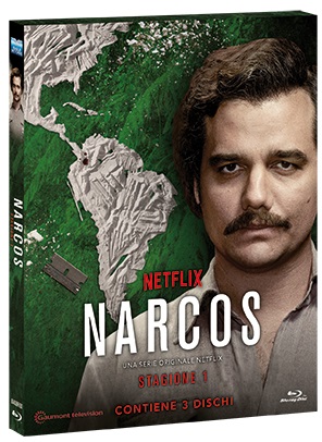 La cover del blu-ray di Narcos