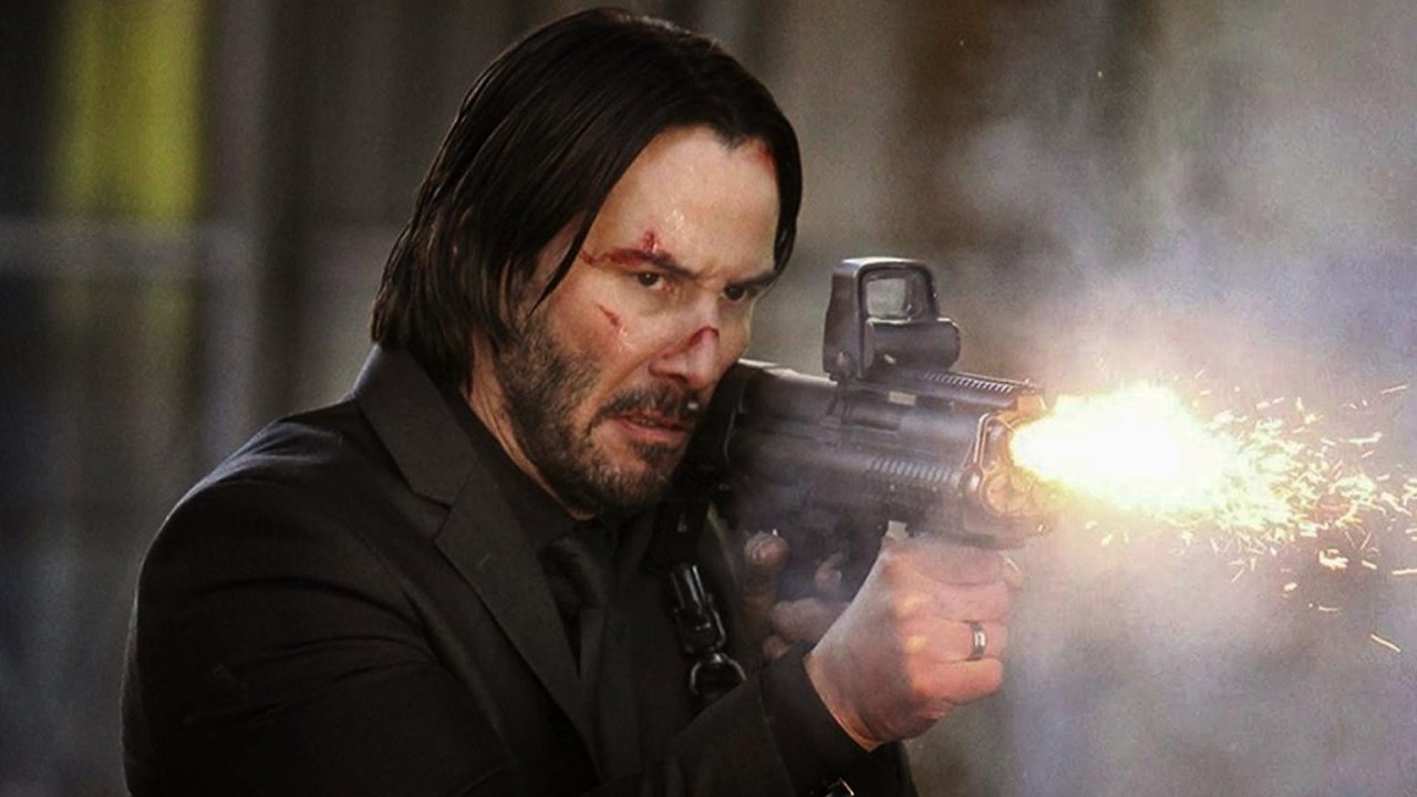 Keanu Reeves spara nei panni di John Wick